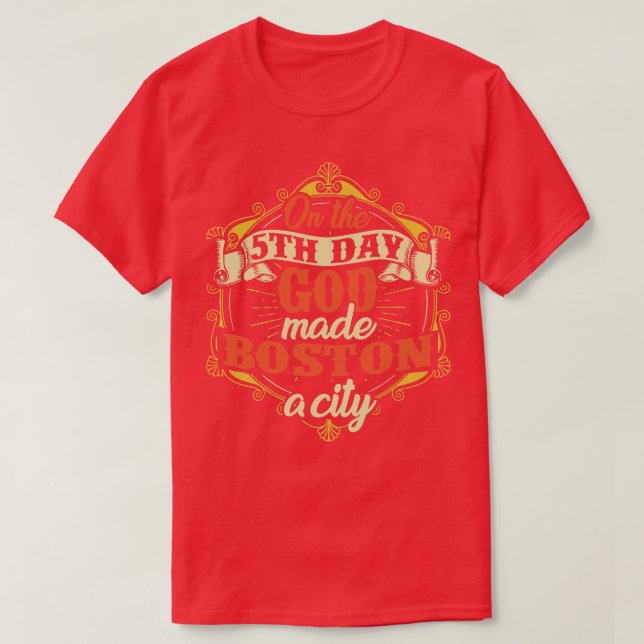 Boston Massachusetts T-Shirt (Design Front)