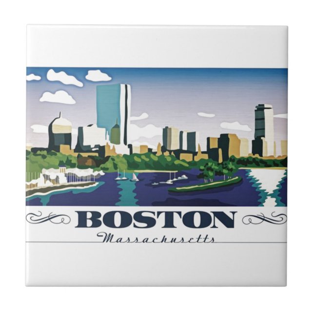 Boston, Massachusetts Tile (Front)