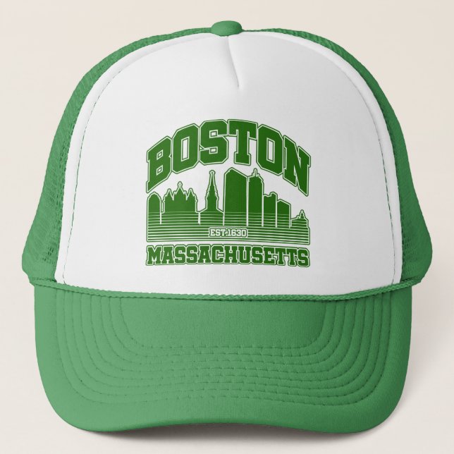 Boston,Massachusetts Trucker Hat (Front)