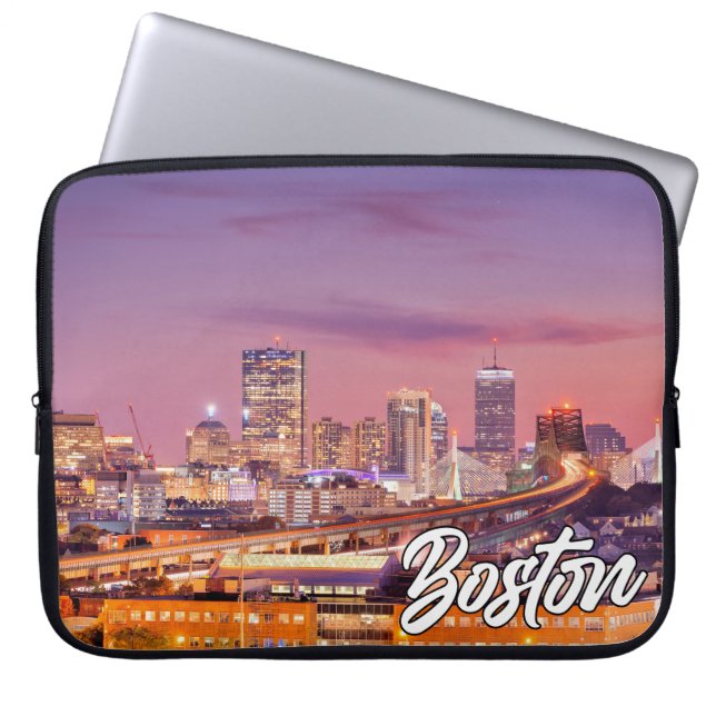 Boston, Massachusetts, United States Laptop Sleeve (Front)