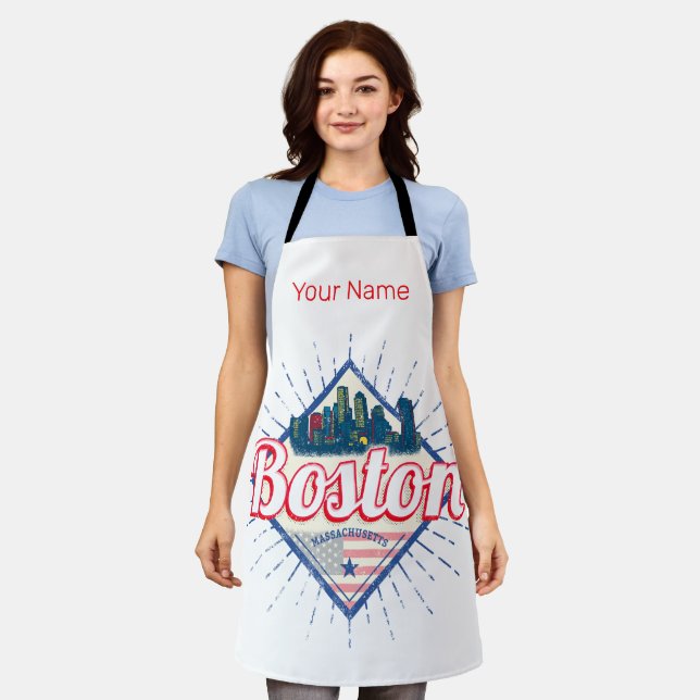 Boston Massachusetts United States Vintage USA Apron (Worn)