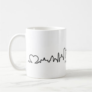 BOSTON Massachusetts USA City Skyline Silhouette Coffee Mug