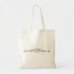 BOSTON Massachusetts USA City Skyline Silhouette Tote Bag