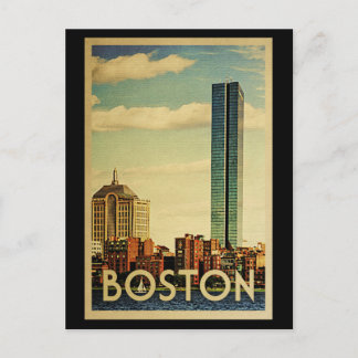 Boston Massachusetts Vintage Travel Postcard