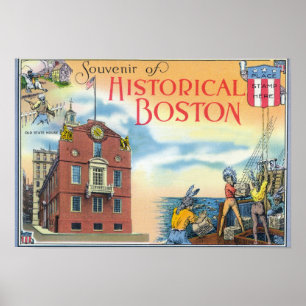 Boston, MassachusettsHistorical Boston Scenes Poster