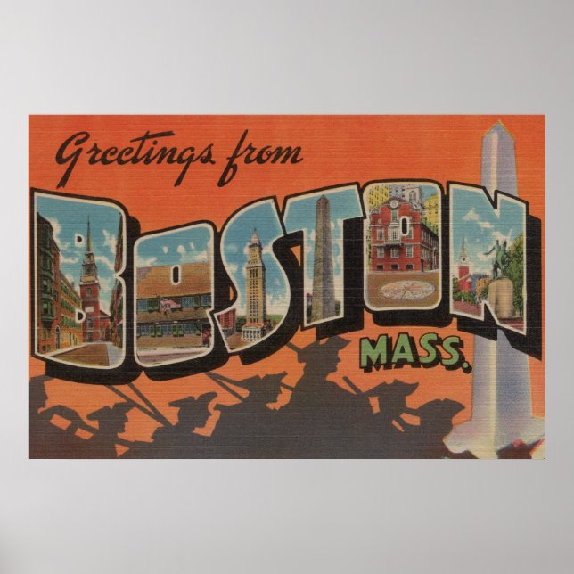 Boston, MassachusettsLarge Letter Scenes 2 Poster (Front)