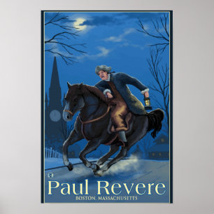 Boston, MassachusettsPaul Revere's Ride Poster