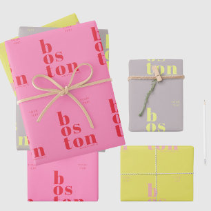 Boston Massachussetts gift wrapping supply Paper Sheet