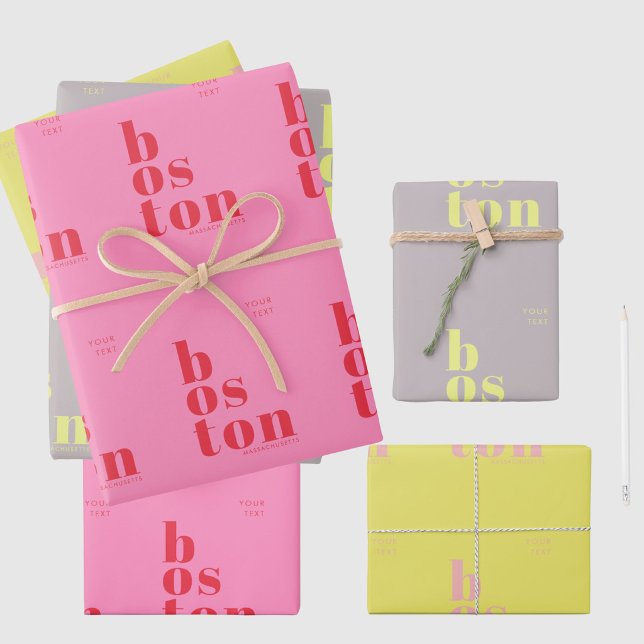 Boston Massachussetts gift wrapping supply  Paper Sheet (Creator Uploaded)