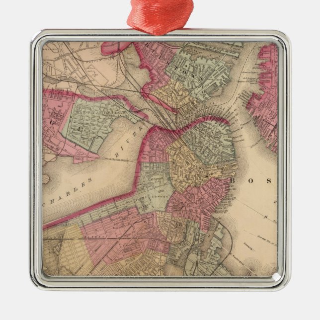 Boston Metal Tree Decoration (Front)