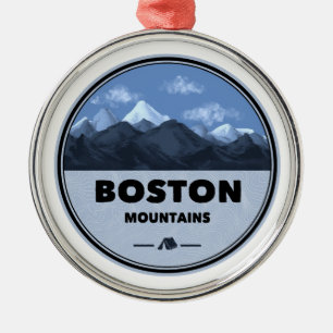 Boston Mountains Arkansas Camping Metal Tree Decoration