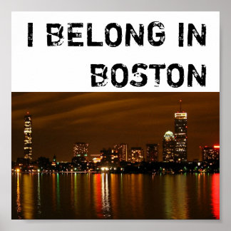 Boston_night, I BELONG IN BOSTON Poster