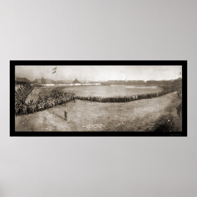 Boston & NY Baseball Photo 1904 Poster (Front)