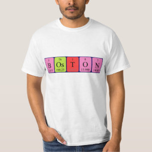 Boston periodic table name shirt