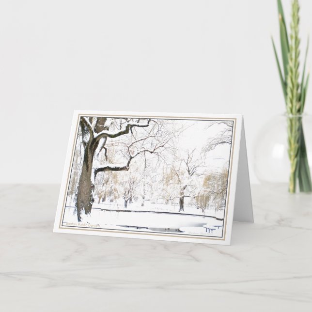 Boston Public Garden:Simple Pleasures of theSeason Holiday Card (Front)