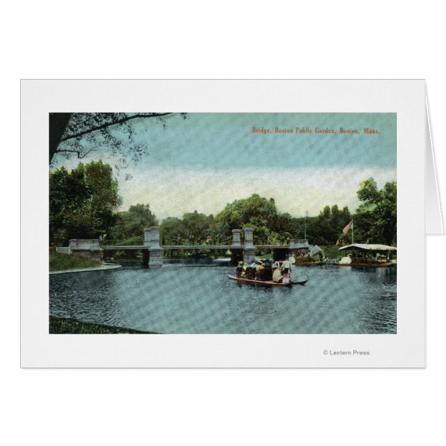 Boston Public Garden View of the Bridge (Front Horizontal)