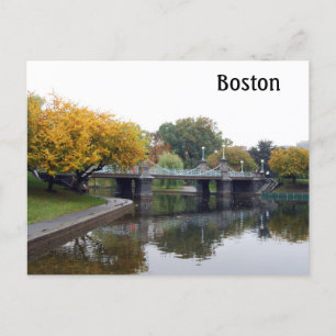 Boston Public Gardens Postcard