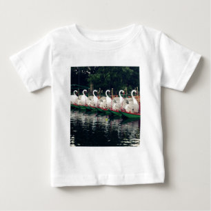 Boston Public Gardens Swan Boats Baby T-Shirt