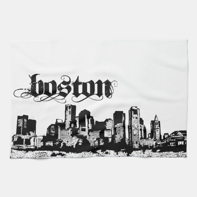 Boston Put on for your city Tea Towel (Horizontal)