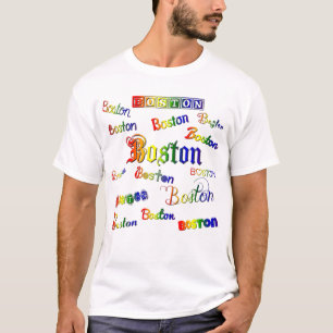 Boston Rainbow Fonts  T-Shirt