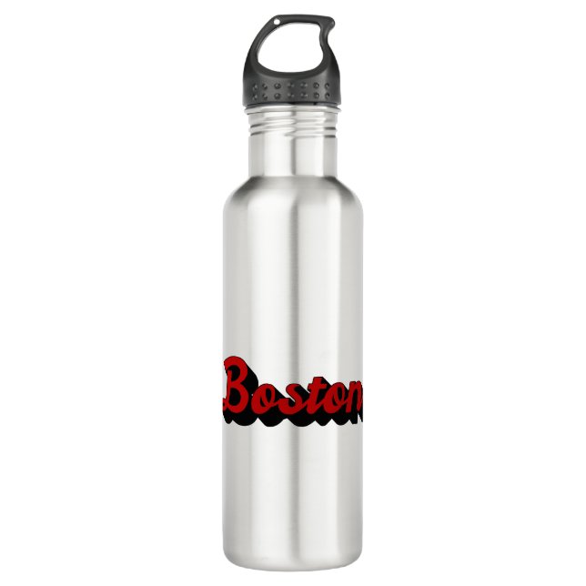 Boston Red and Black 710 Ml Water Bottle (Front)