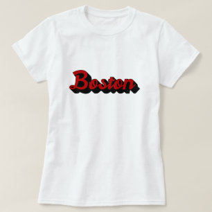Boston Red and Black T-Shirt