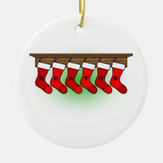 Boston Red  Ornament