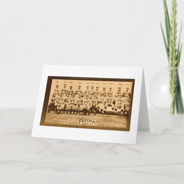 Boston Red Sox Baseball 1913 Card (Front)