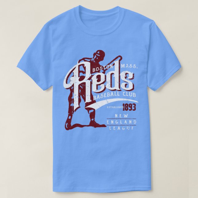 Boston Reds Baseball T-Shirt (Design Front)