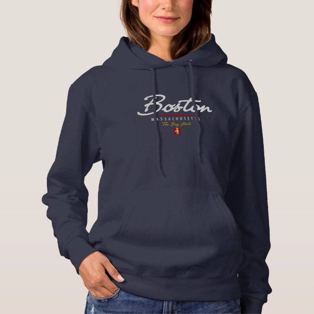 Boston Script Hoodie (Front)