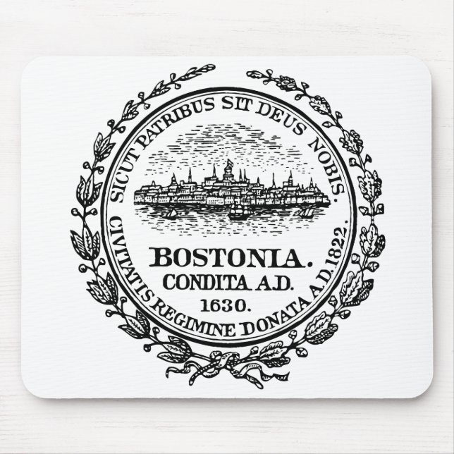Boston Seal Mouse Mat (Front)