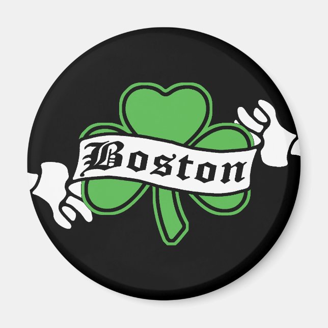 Boston Shamrock Magnet (Front)