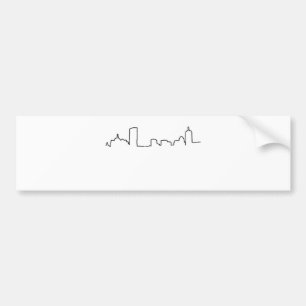 Boston - Skyline Bumper Sticker