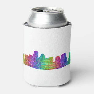 Boston skyline can cooler