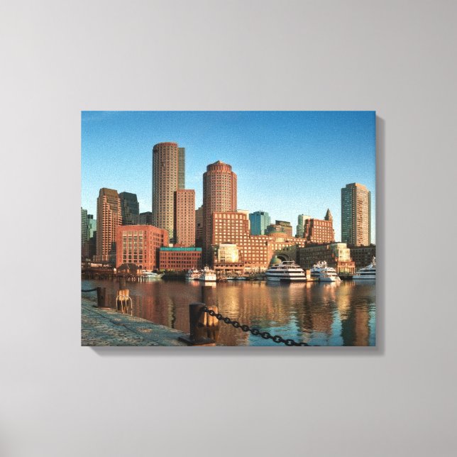 Boston skyline canvas print (Front)