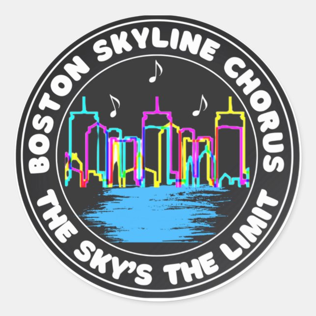Boston Skyline Chorus Sticker (Front)