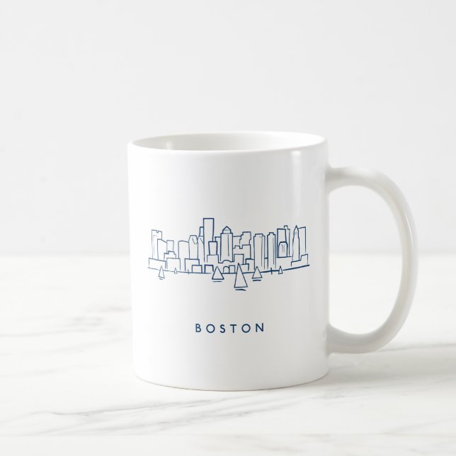 Boston Skyline Coffee Mug (Right)