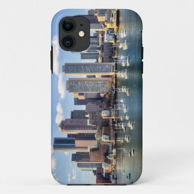 Boston skyline from waterfront Case-Mate iPhone case (Back)