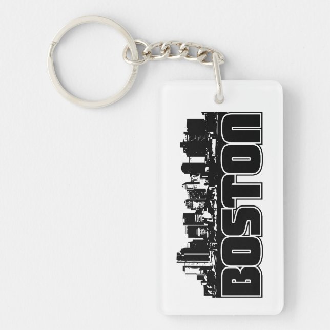 Boston Skyline Key Ring (Front)