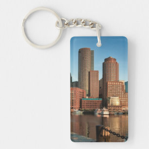 Boston skyline key ring