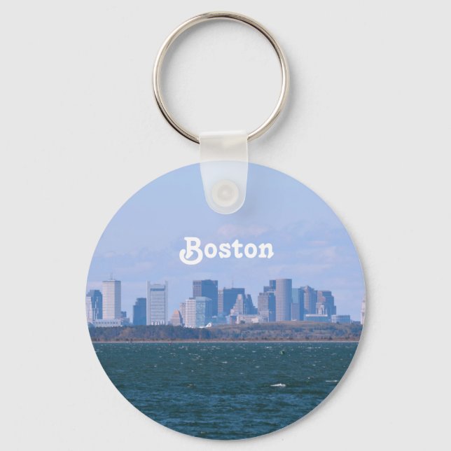 Boston Skyline Key Ring (Front)