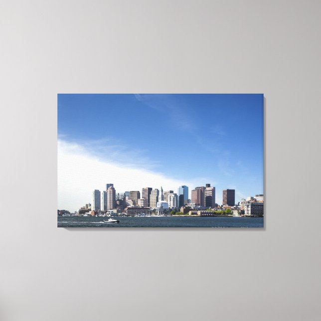 Boston Skyline, Massachusetts Canvas Print (Front)