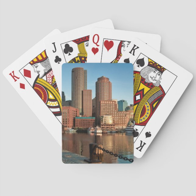 Boston skyline playing cards (Back)
