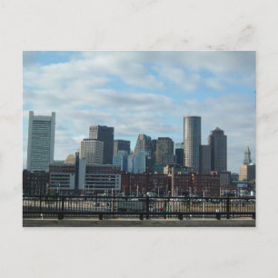 Boston Skyline Postcard