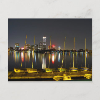Boston skyline postcard