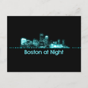 Boston Skyline Postcard