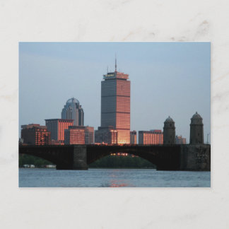 Boston Skyline Postcard
