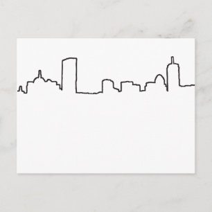 Boston - Skyline Postcard
