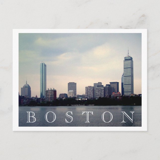 Boston Skyline Postcard (Front)