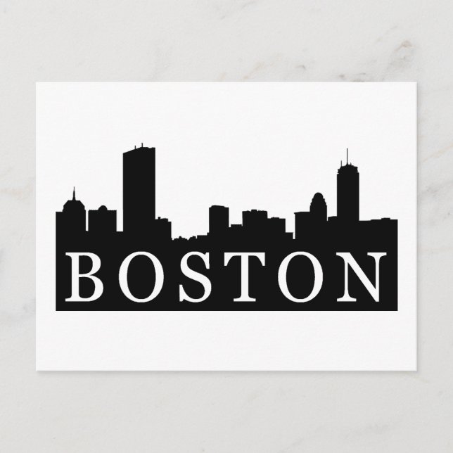 Boston Skyline Postcard (Front)